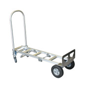 Convertible Aluminum Hand Truck with Hard Rubber Wheels